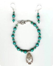 parure en Amazonite de Russie et argent de Bali