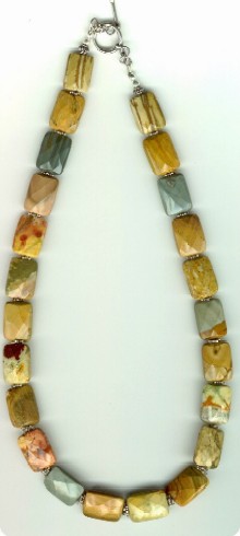 collier en Jaspe paysage
