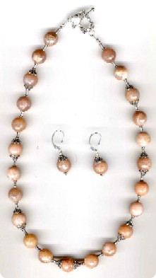parure en Pierre de lune et argent de Bali