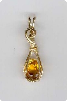 une belle Citrine � facettes