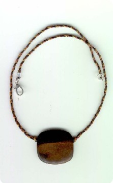 Collier Homme en Eb&egrave;ne