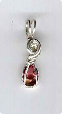 Pendantif Grenat � facettes